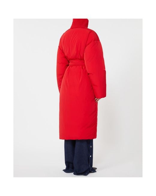 Sportmax Red Long-Sleeved Cotton Jacket