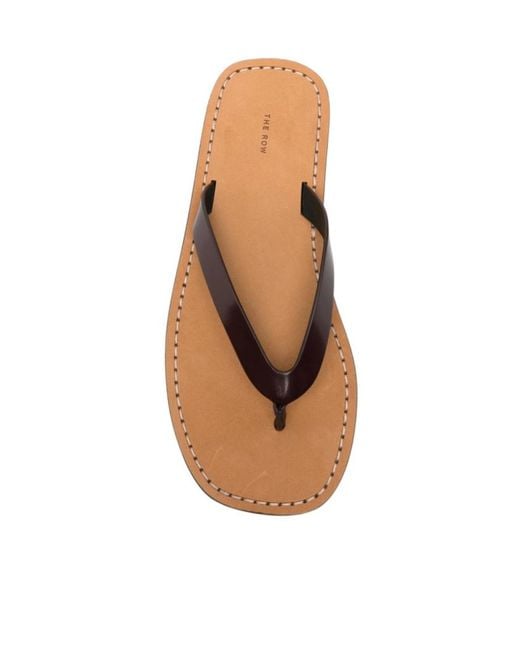 The Row Multicolor Round-Toe Flip-Flops