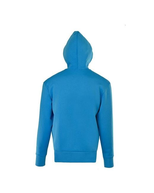 Boss Blue Logo Hooded Sweater for men
