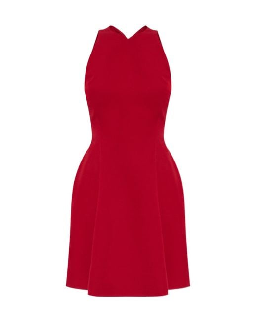 Versace Red Wool Blend Dress