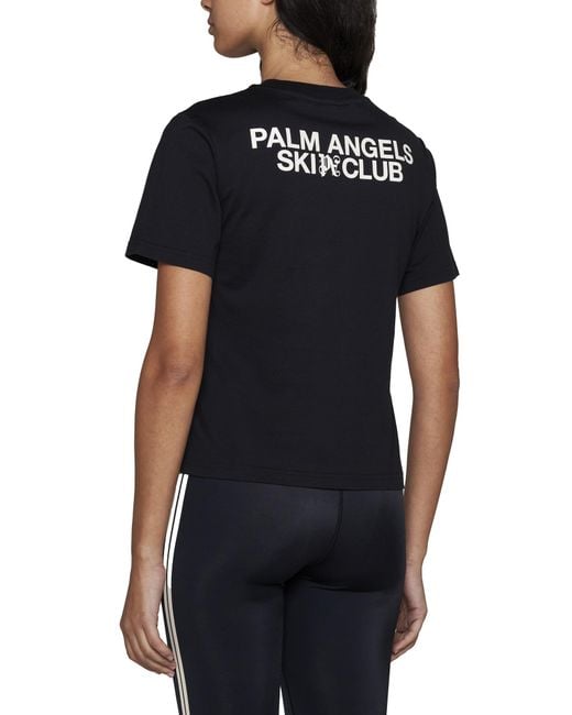 Palm Angels Black Logo Patch Crewneck T-Shirt