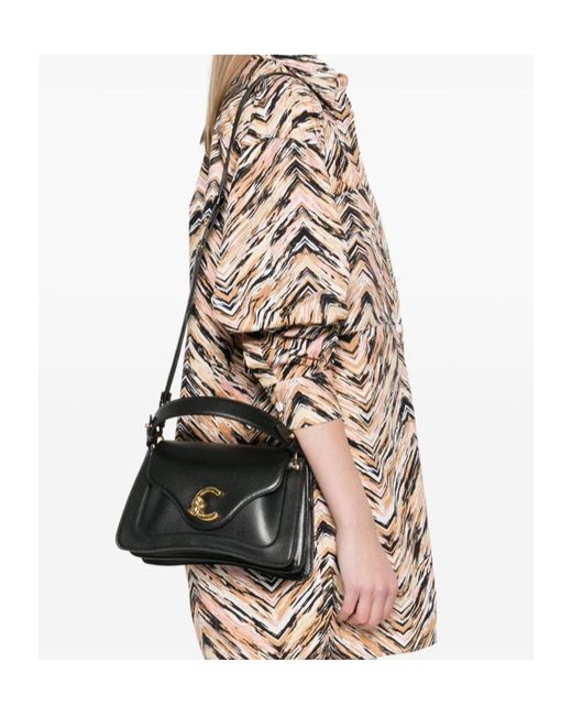 Coccinelle Black Small C-Me Cross Body Bag