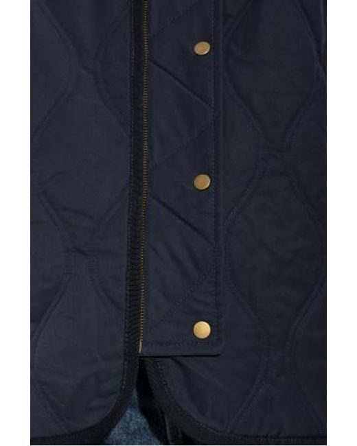 Ulla Johnson Blue Quilted Press-Stud Jacket