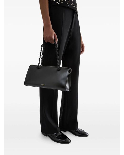 Jil Sander Black Tangle Tent Shoulder Bag