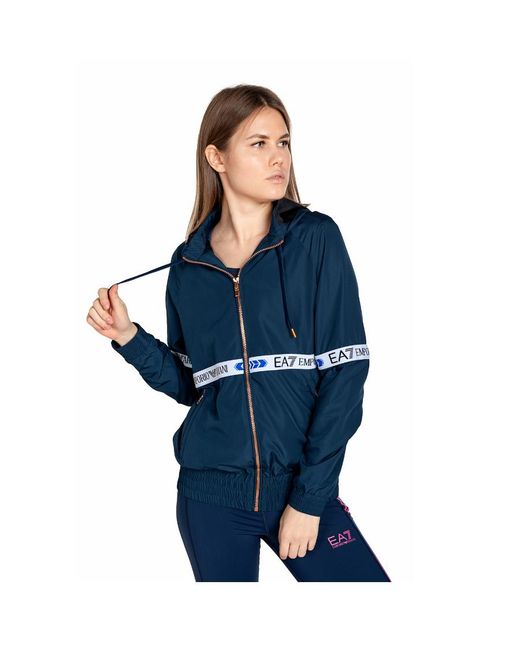Emporio Armani Blue Logo Casual Jacket