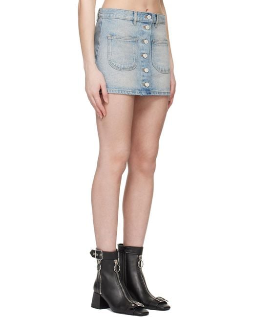 Courreges Blue Courrèges Multiflex Denim Mini Skirt