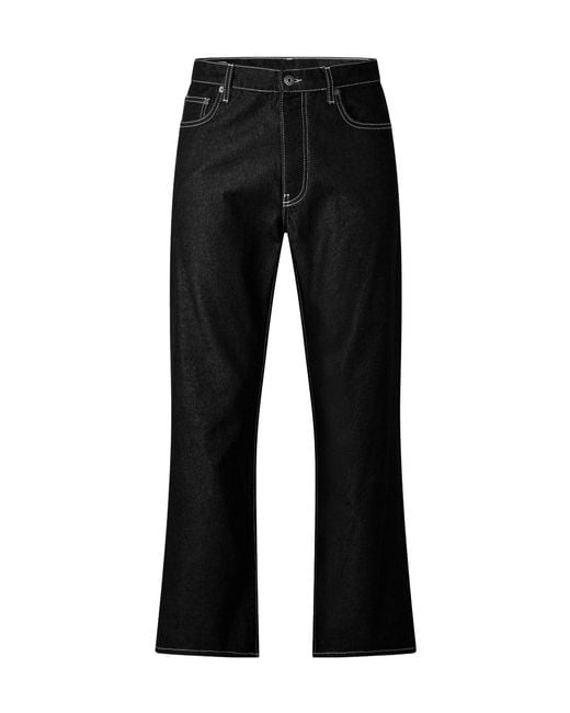 Off-White c/o Virgil Abloh Black Solid Straight Leg Jeans for men