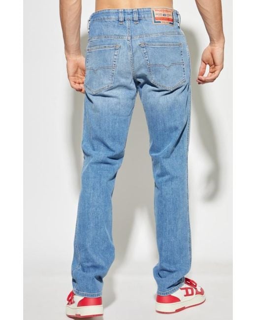 DIESEL Blue D-Vyl Logo-Patch Jeans for men