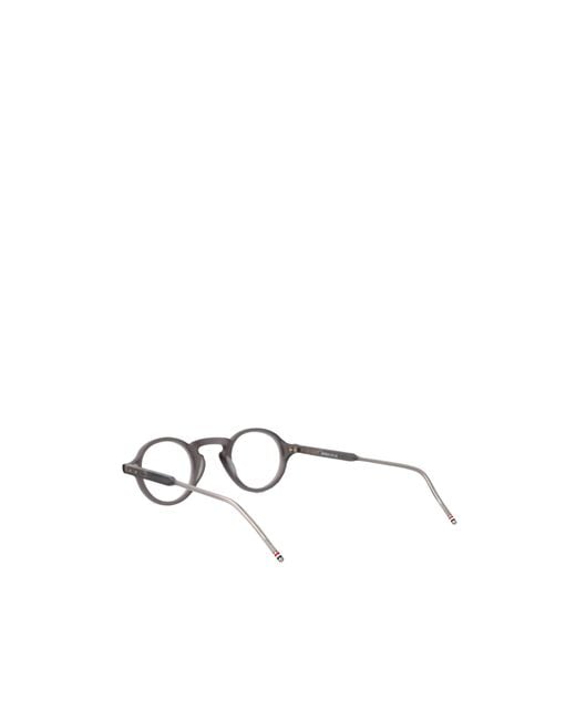 Thom Browne White Round-Frame Optical Glasses for men