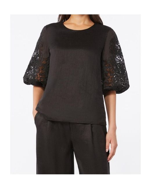 Max Mara Black Studio Ordine Broderie Anglaise T-Shirt