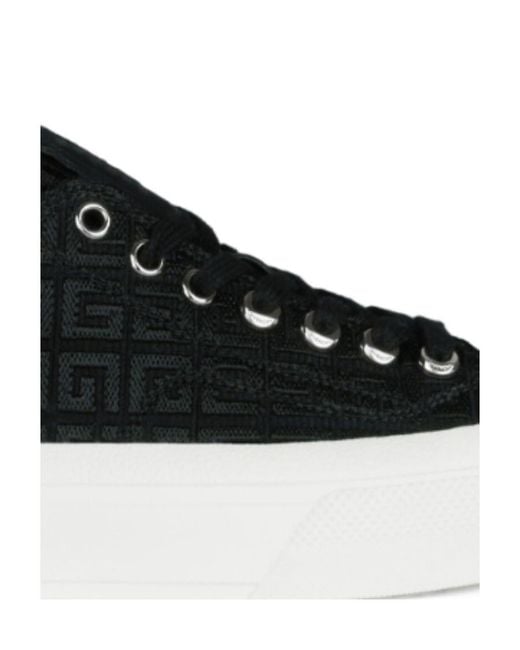 Givenchy Black 4G Jacquard Sneakers