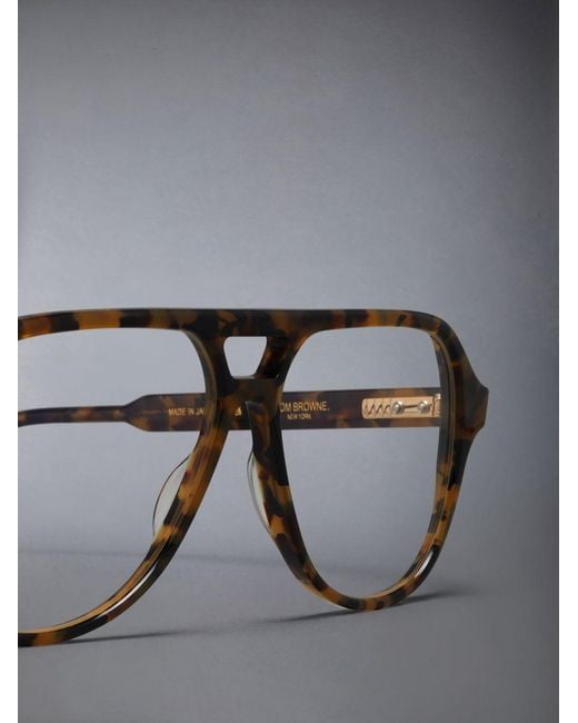 Thom Browne Multicolor Tortoise Acetate Glasses for men