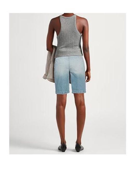 Sportmax Blue Denim Shorts