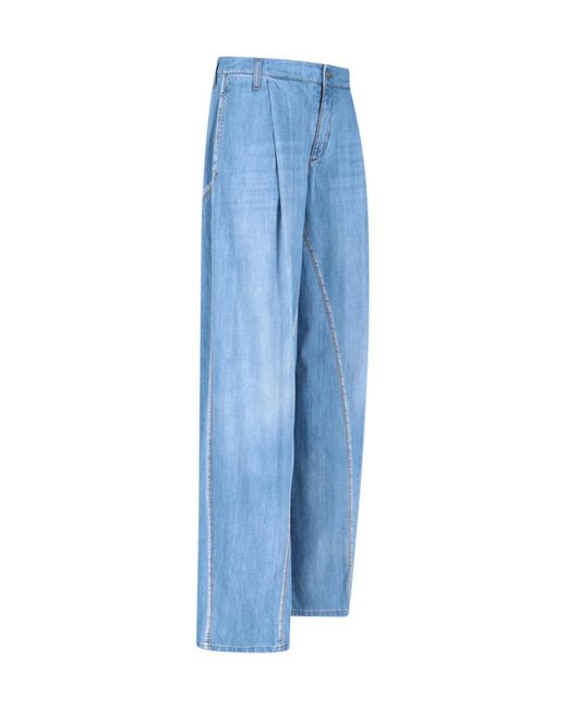 Ermanno Scervino Blue Wide Jeans