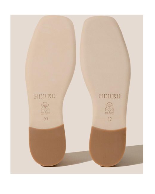 Hereu Brown Dansa Pleated Slipper