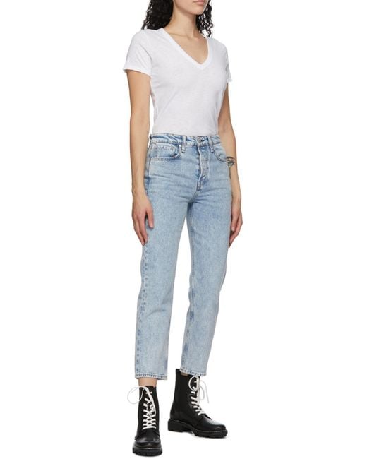 Rag & Bone White V-Neck T-Shirt