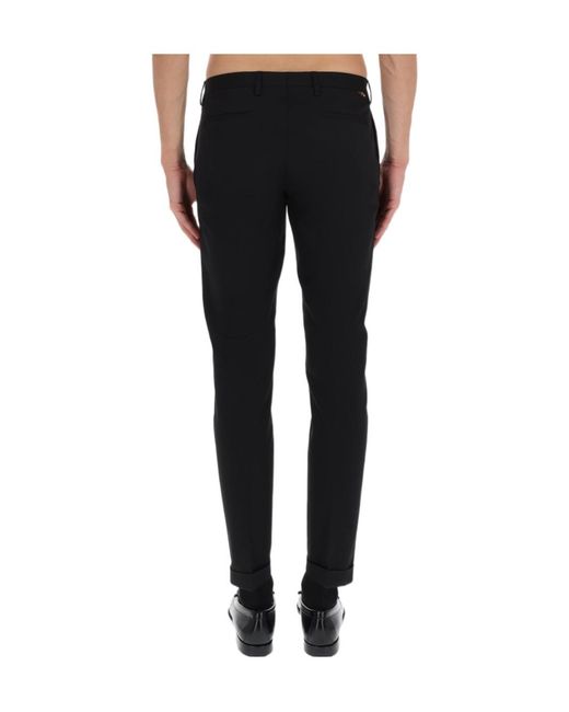 Paul Smith Black Cotton Tailored Pants for men