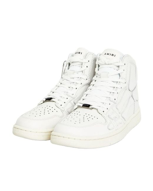 Amiri White Skel Hi-Top Sneakers for men