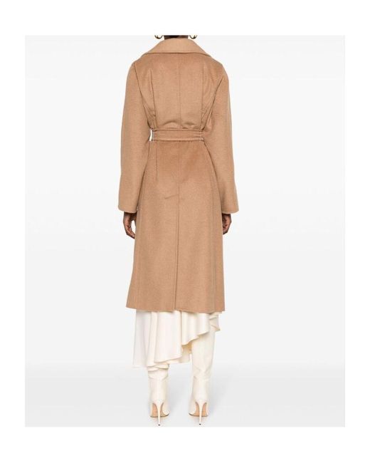 Max Mara Natural Lapel Long-Sleeved Coat