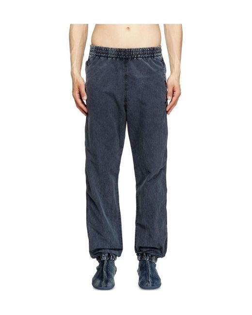 DIESEL Blue P-Wilson Tapered Leg Trousers for men