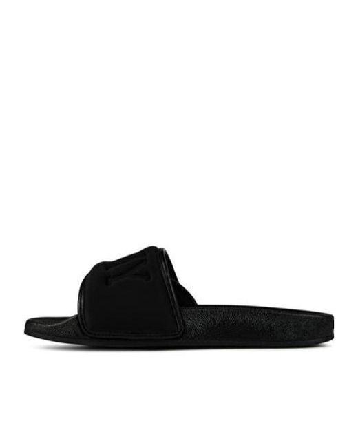 Jimmy Choo Black Lycra Fitz/F Sliders