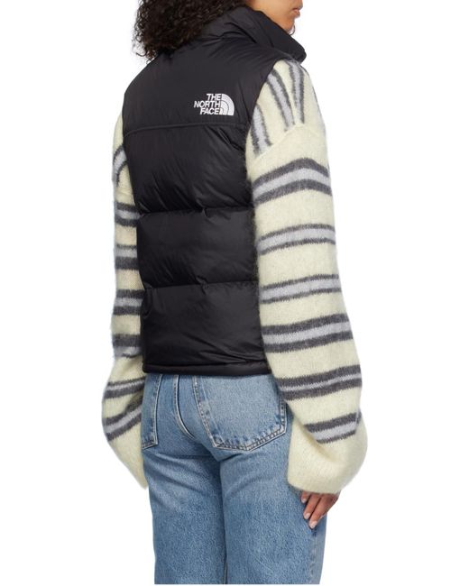 The North Face Black 1996 Retro Nuptse Logo Embroidered Vest