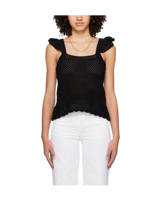 A.P.C. Black Needle Knitted Vest