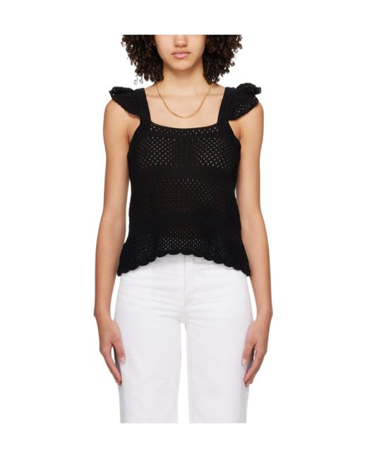 A.P.C. Black Needle Knitted Vest