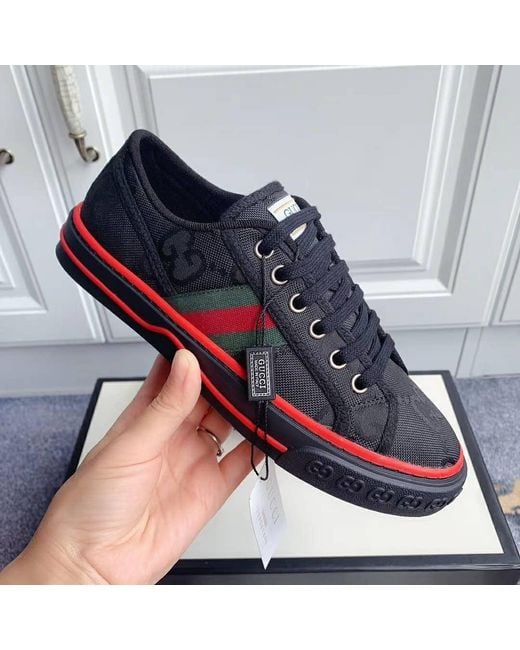 Gucci Black Off The Grid Gg Tennis 1977 Sneakers