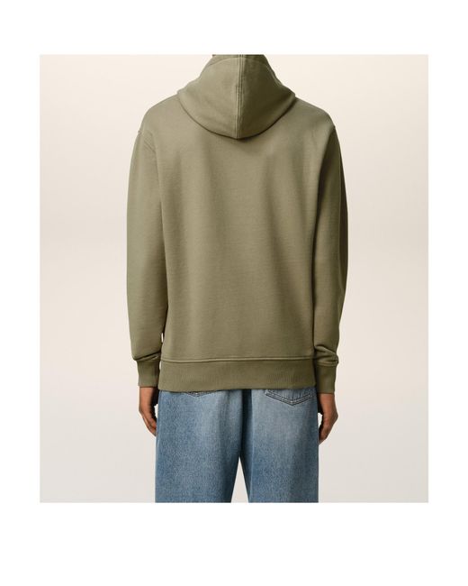 AMI Green Ami De Coeur Drawstring Hoodie for men