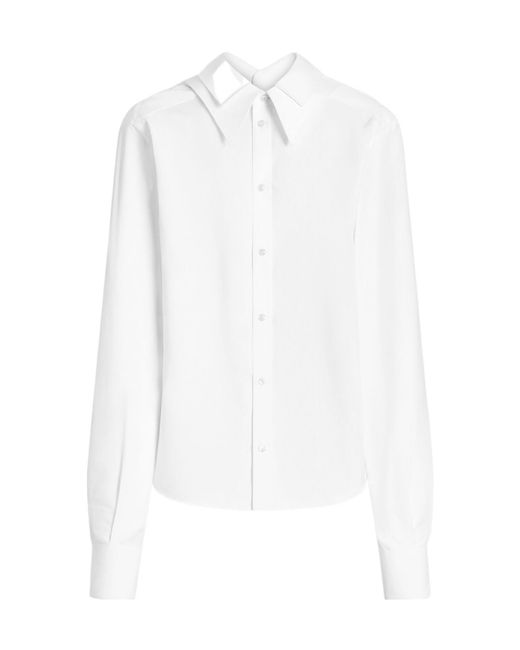 Dolce & Gabbana White Cotton Poplin Shirt