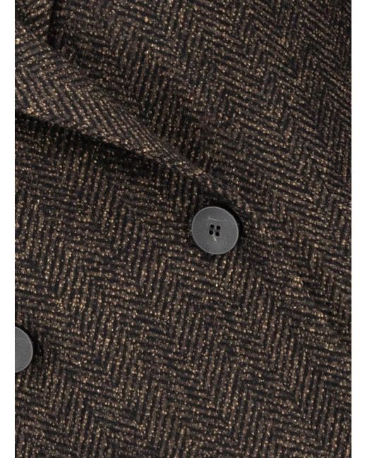 Harris Wharf London Black Double-Breasted Blazer