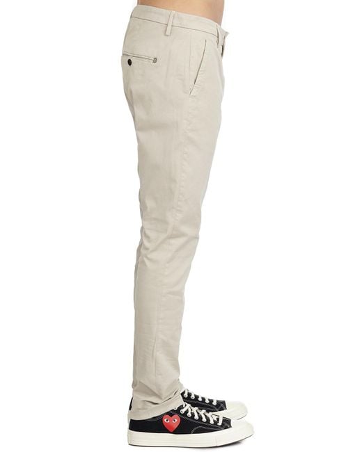 Dondup Natural Belt Loop Casual Pants for men