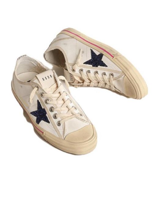 Golden Goose Deluxe Brand Natural V-Star 2 Lace-Up Sneakers