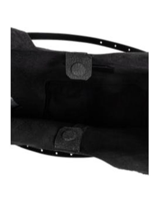 AllSaints Black Textured Tote Bag