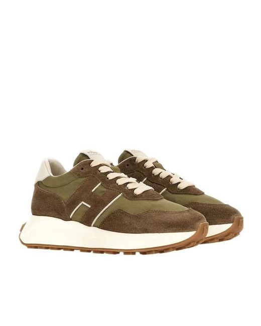 Hogan Brown H641 Sneakers
