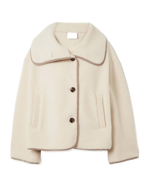 Varley Natural Romane Jersey-Trimmed Fleece Jacket