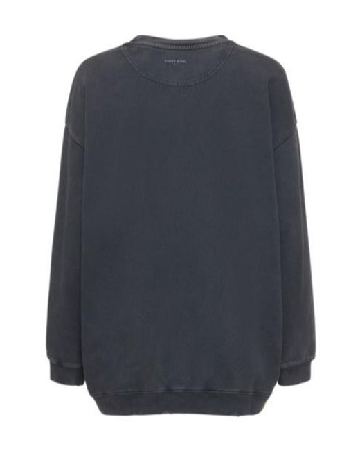 Anine Bing Black Round-Neck Sweater