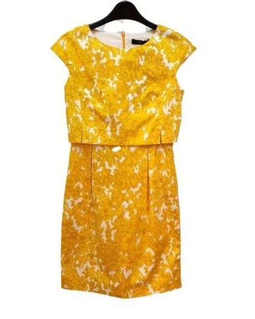 Weekend by Maxmara Yellow Short Sleeve Dress
