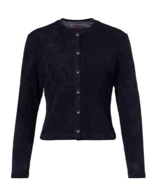 Stouls Blue Astrid 24 Suede Cardigan
