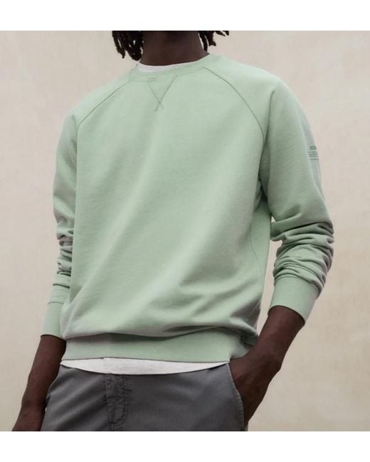 Ecoalf Green Crew Neck Sweatshirt for men