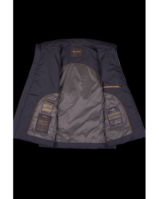 Moorer Black Senio-Skt Zip-Up Padded Gilet for men