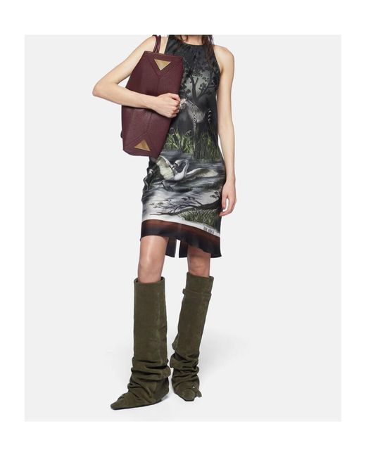The Attico Black Sleeveless Dress