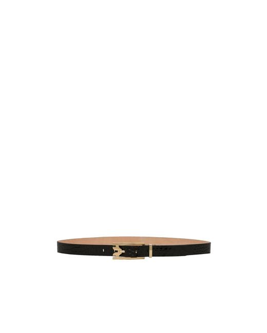 Victoria Beckham White Dorian Pin Buckle Belt