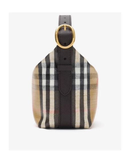 Burberry Multicolor Highlands Mini Check Tote Bag