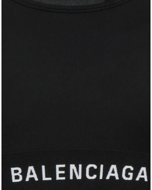 Balenciaga Black Minimalist Sports Top