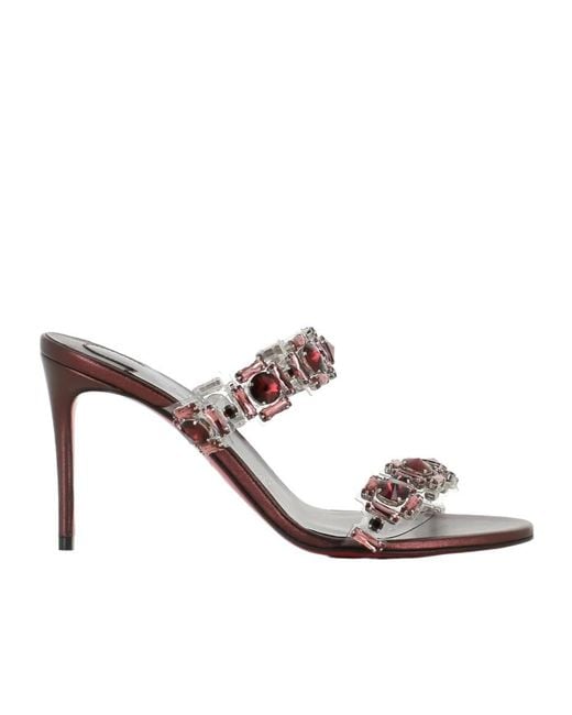 Christian Louboutin White Just Jewel Strap Sandals
