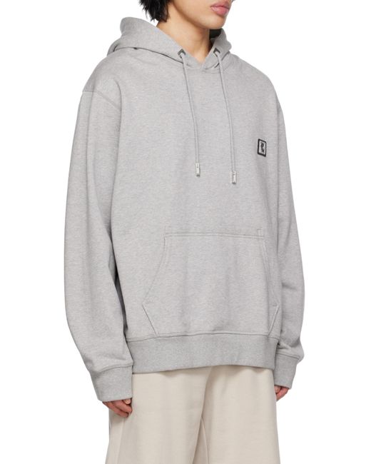 Wooyoungmi Gray Long-Sleeved Hoodie for men