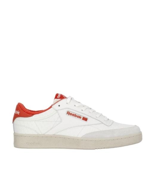 Reebok White Club C Sneakers for men