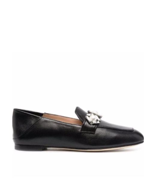 Stuart Weitzman Black Diamond Loafer Shoes